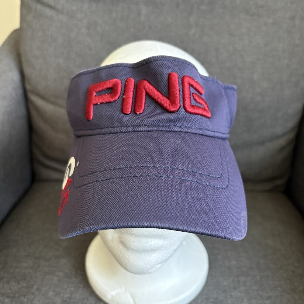 Ping‎ G15 Golf Visor Hat Navy Blue Red White Adjustable Embroidered Hat Cap Sun